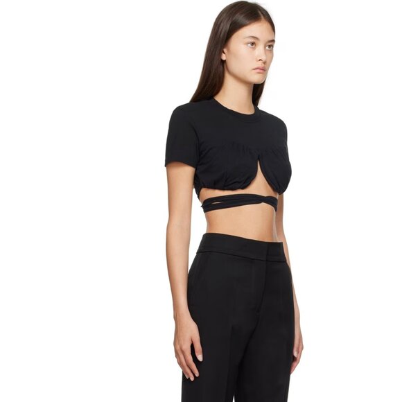 JACQUEMUS Black Le Papier 'Le T-Shirt Baci' T-Shirt Size small - Picture 3 of 5